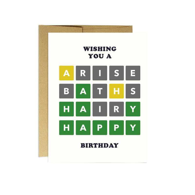 Wordle Birthday | Funny Birthday Card Cards Party Mountain Paper co.  Paper Skyscraper Gift Shop Charlotte