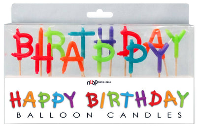 Happy Birthday Balloon Candles  NuOp Design  Paper Skyscraper Gift Shop Charlotte