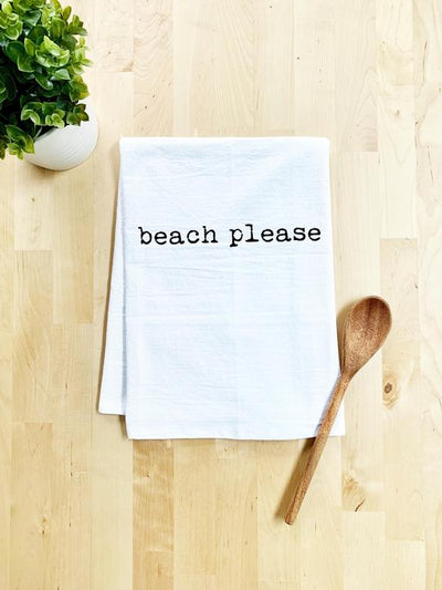 Beach Please Dish Towel Dish Towels Moonlight Makers  Paper Skyscraper Gift Shop Charlotte