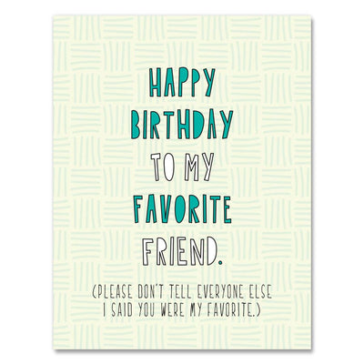 487 - Favorite Friend Birthday - A2 card Cards Near Modern Disaster  Paper Skyscraper Gift Shop Charlotte