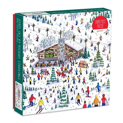 1000 Piece SQ Michael Storrings Apres Ski Puzzle | Galison Fun Chronicle  Paper Skyscraper Gift Shop Charlotte