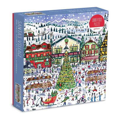 1000 Piece Michael Storrings Santa's Village Puzzle | Galison Fun Chronicle  Paper Skyscraper Gift Shop Charlotte