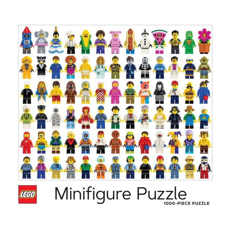 1000-piece jigsaw puzzle | LEGO Minifigure Puzzle Fun Chronicle  Paper Skyscraper Gift Shop Charlotte