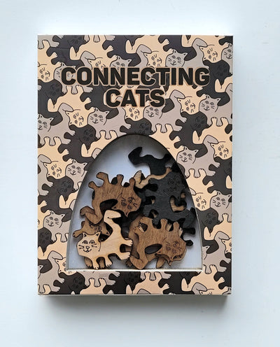 Connecting Cats Puzzle Puzzles Palmetto Puzzle Works  Paper Skyscraper Gift Shop Charlotte