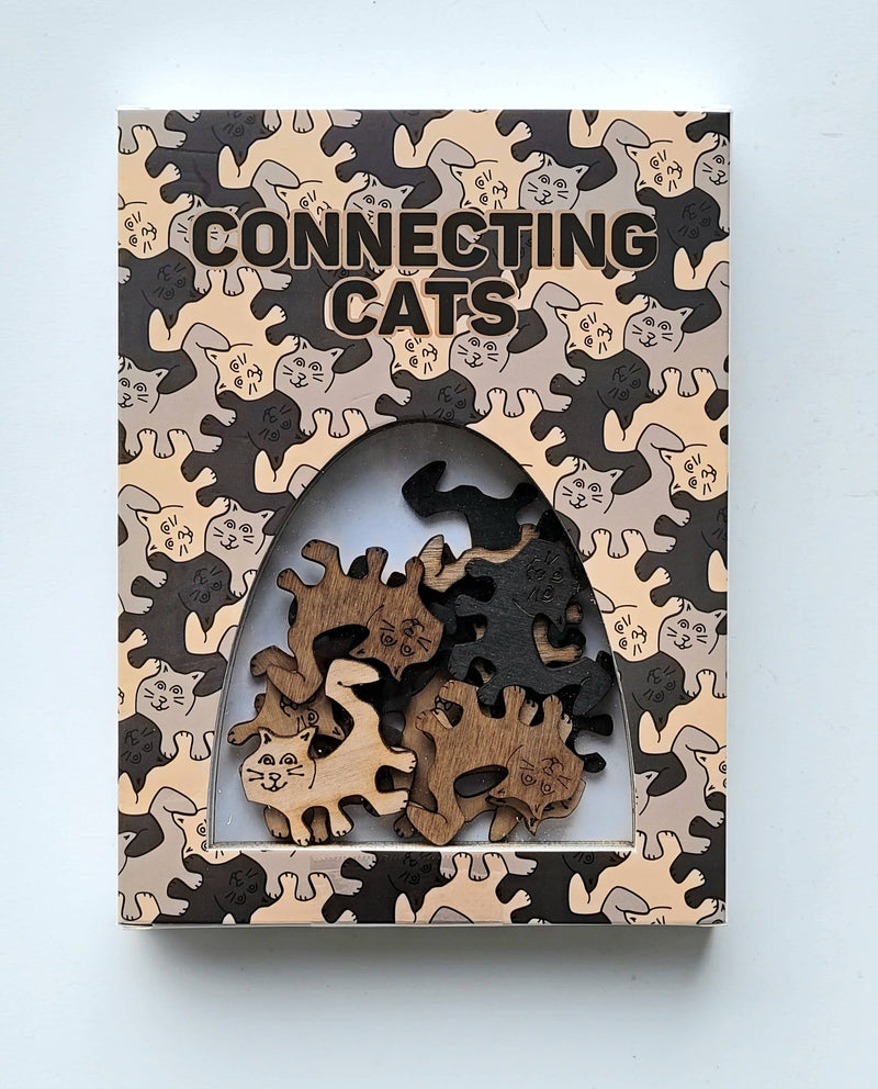 Connecting Cats Puzzle Puzzles Palmetto Puzzle Works  Paper Skyscraper Gift Shop Charlotte