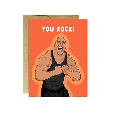 You Rock | Encouragement Card Cards Party Mountain Paper co.  Paper Skyscraper Gift Shop Charlotte