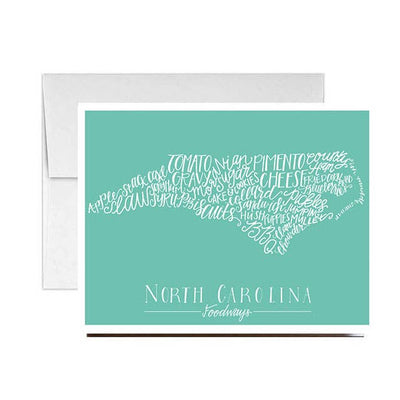 North Carolina Foodways Card Cards Stately Made  Paper Skyscraper Gift Shop Charlotte