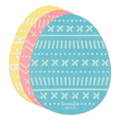 Easter Eggs Swedish Dish Cloth | Set of 3 Easter Danica Studio (Now Designs)  Paper Skyscraper Gift Shop Charlotte