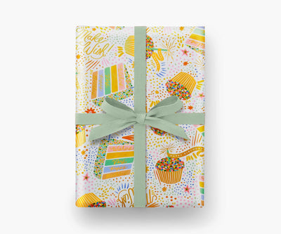 Birthday Cake Continuous Roll Gift Wrap Rifle Paper Co  Paper Skyscraper Gift Shop Charlotte